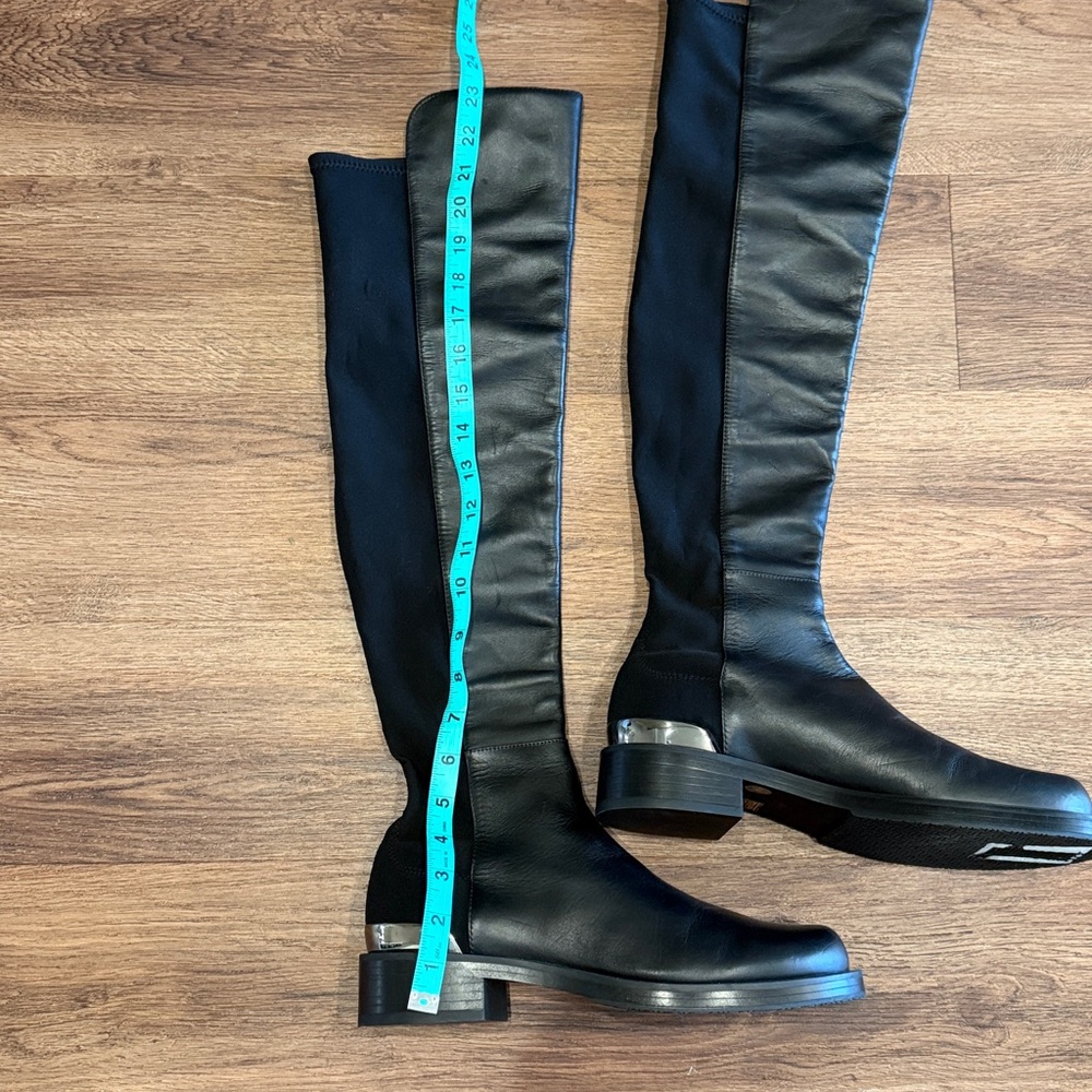 New Stuart Weitzman Bold Logo 5050 Over The Knee Boots - Picture 7 of 7